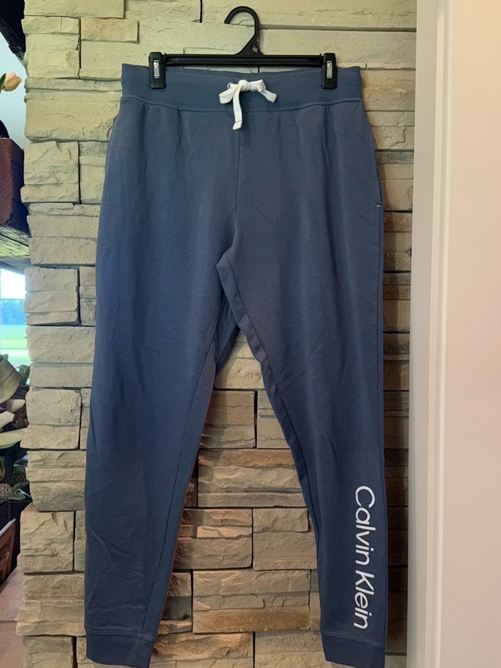 Calvin Klein Medium Lounge Sweatpants Logo Women Blue CK Logo Sleepwear
